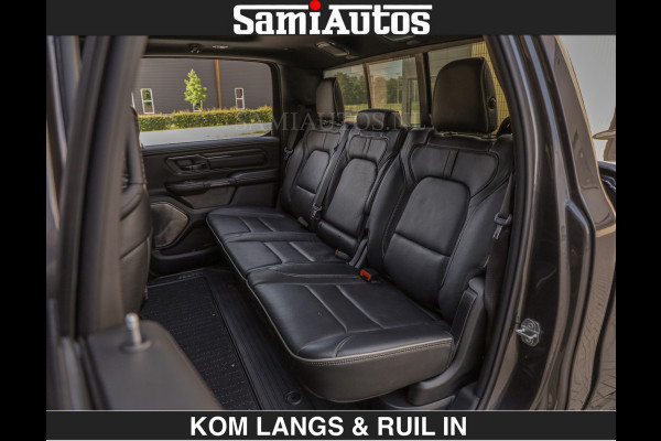 Dodge Ram LIMITED 5.7 V8 402PK | HUD | 4PL WHEELS | LUCHTVERING |OPEN UILAAT KLEP | BOM VOL | GRANITE CRYSTAL | DC | CREW CAB | DUBBELE CABINE | 5 PERSOONS GRIJSKENTEKEN | EERSTE EIGENAAR | TOP STAAT 44000 KM |