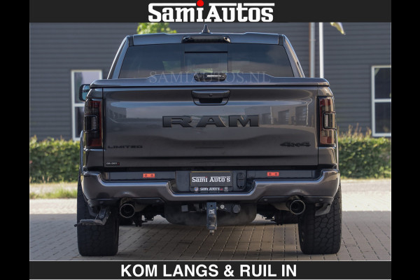 Dodge Ram LIMITED 5.7 V8 402PK | HUD | 4PL WHEELS | LUCHTVERING |OPEN UILAAT KLEP | BOM VOL | GRANITE CRYSTAL | DC | CREW CAB | DUBBELE CABINE | 5 PERSOONS GRIJSKENTEKEN | EERSTE EIGENAAR | TOP STAAT 44000 KM |