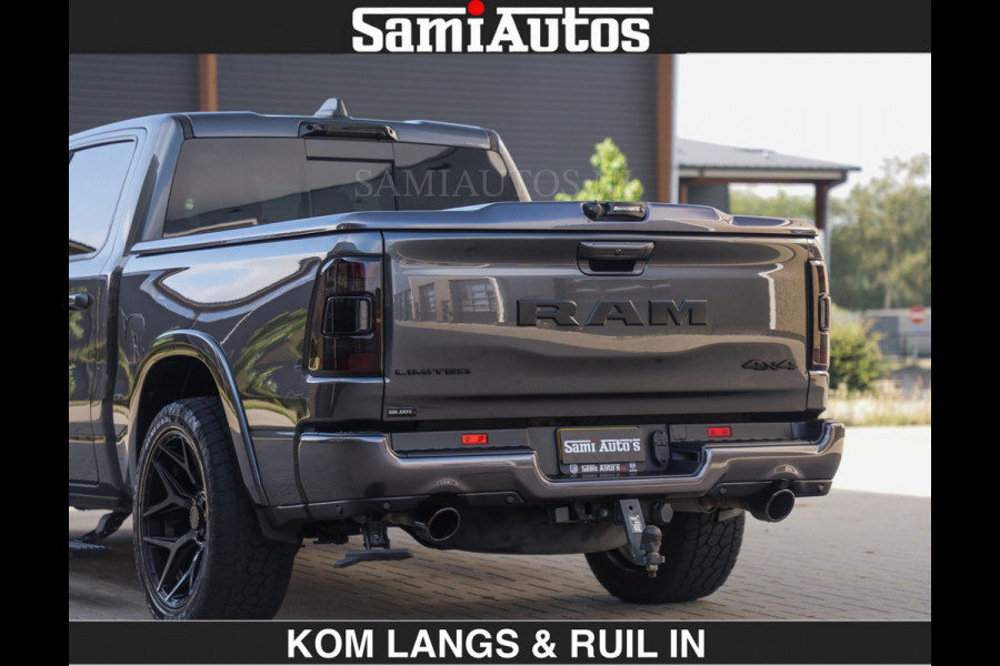 Dodge Ram LIMITED 5.7 V8 402PK | HUD | 4PL WHEELS | LUCHTVERING |OPEN UILAAT KLEP | BOM VOL | GRANITE CRYSTAL | DC | CREW CAB | DUBBELE CABINE | 5 PERSOONS GRIJSKENTEKEN | EERSTE EIGENAAR | TOP STAAT 44000 KM |