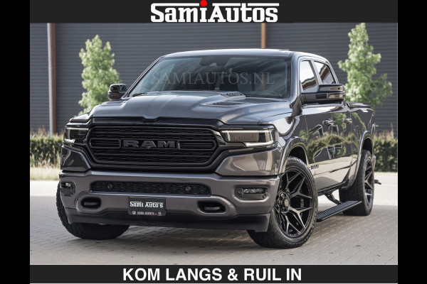 Dodge Ram LIMITED 5.7 V8 402PK | HUD | 4PL WHEELS | LUCHTVERING |OPEN UILAAT KLEP | BOM VOL | GRANITE CRYSTAL | DC | CREW CAB | DUBBELE CABINE | 5 PERSOONS GRIJSKENTEKEN | EERSTE EIGENAAR | TOP STAAT 44000 KM |
