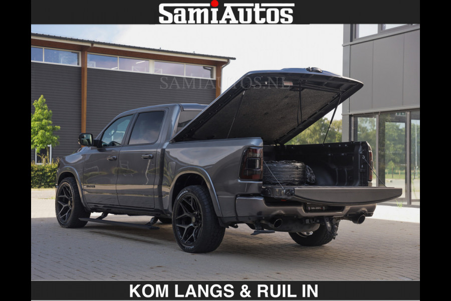 Dodge Ram LIMITED 5.7 V8 402PK | HUD | 4PL WHEELS | LUCHTVERING |OPEN UILAAT KLEP | BOM VOL | GRANITE CRYSTAL | DC | CREW CAB | DUBBELE CABINE | 5 PERSOONS GRIJSKENTEKEN | EERSTE EIGENAAR | TOP STAAT 44000 KM |