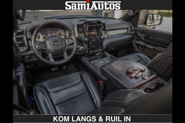 Dodge Ram LIMITED 5.7 V8 402PK | HUD | 4PL WHEELS | LUCHTVERING |OPEN UILAAT KLEP | BOM VOL | GRANITE CRYSTAL | DC | CREW CAB | DUBBELE CABINE | 5 PERSOONS GRIJSKENTEKEN | EERSTE EIGENAAR | TOP STAAT 44000 KM |