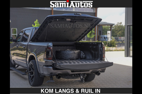 Dodge Ram LIMITED 5.7 V8 402PK | HUD | 4PL WHEELS | LUCHTVERING |OPEN UILAAT KLEP | BOM VOL | GRANITE CRYSTAL | DC | CREW CAB | DUBBELE CABINE | 5 PERSOONS GRIJSKENTEKEN | EERSTE EIGENAAR | TOP STAAT 44000 KM |