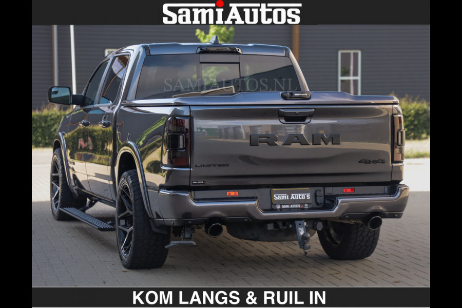 Dodge Ram LIMITED 5.7 V8 402PK | HUD | 4PL WHEELS | LUCHTVERING |OPEN UILAAT KLEP | BOM VOL | GRANITE CRYSTAL | DC | CREW CAB | DUBBELE CABINE | 5 PERSOONS GRIJSKENTEKEN | EERSTE EIGENAAR | TOP STAAT 44000 KM |