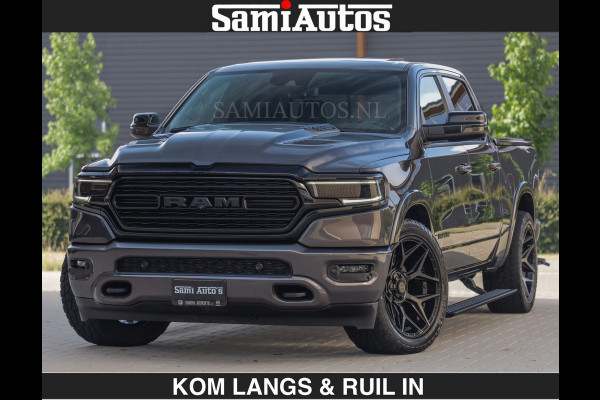 Dodge Ram LIMITED 5.7 V8 402PK | HUD | 4PL WHEELS | LUCHTVERING |OPEN UILAAT KLEP | BOM VOL | GRANITE CRYSTAL | DC | CREW CAB | DUBBELE CABINE | 5 PERSOONS GRIJSKENTEKEN | EERSTE EIGENAAR | TOP STAAT 44000 KM |