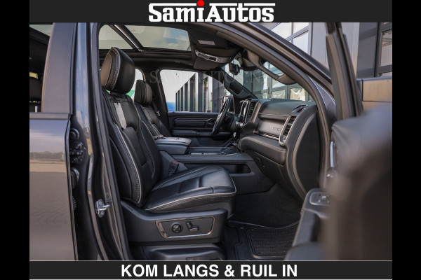 Dodge Ram LIMITED 5.7 V8 402PK | HUD | 4PL WHEELS | LUCHTVERING |OPEN UILAAT KLEP | BOM VOL | GRANITE CRYSTAL | DC | CREW CAB | DUBBELE CABINE | 5 PERSOONS GRIJSKENTEKEN | EERSTE EIGENAAR | TOP STAAT 44000 KM |
