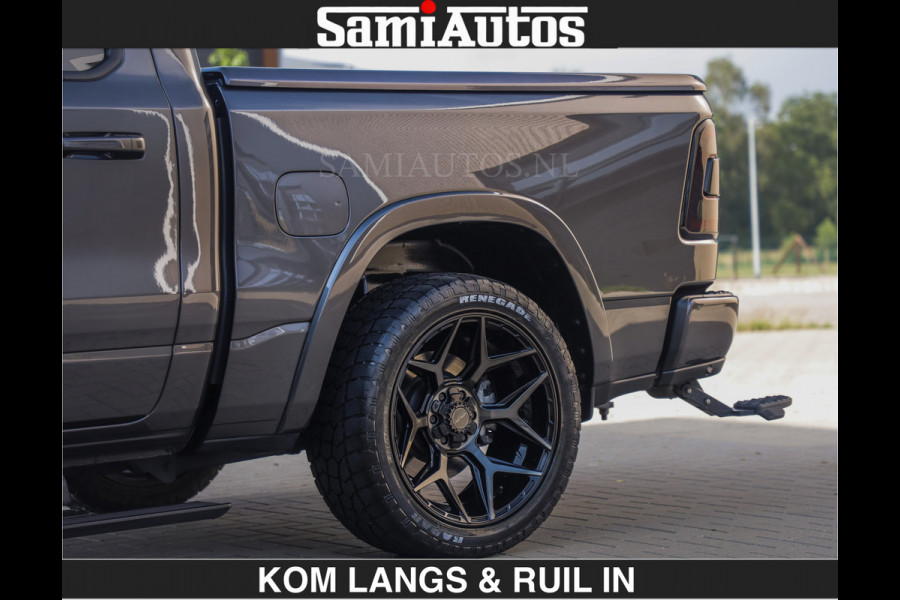 Dodge Ram LIMITED 5.7 V8 402PK | HUD | 4PL WHEELS | LUCHTVERING |OPEN UILAAT KLEP | BOM VOL | GRANITE CRYSTAL | DC | CREW CAB | DUBBELE CABINE | 5 PERSOONS GRIJSKENTEKEN | EERSTE EIGENAAR | TOP STAAT 44000 KM |