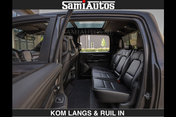 Dodge Ram LIMITED 5.7 V8 402PK | HUD | 4PL WHEELS | LUCHTVERING |OPEN UILAAT KLEP | BOM VOL | GRANITE CRYSTAL | DC | CREW CAB | DUBBELE CABINE | 5 PERSOONS GRIJSKENTEKEN | EERSTE EIGENAAR | TOP STAAT 44000 KM |