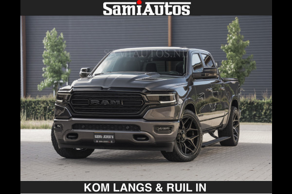 Dodge Ram LIMITED 5.7 V8 402PK | HUD | 4PL WHEELS | LUCHTVERING |OPEN UILAAT KLEP | BOM VOL | GRANITE CRYSTAL | DC | CREW CAB | DUBBELE CABINE | 5 PERSOONS GRIJSKENTEKEN | EERSTE EIGENAAR | TOP STAAT 44000 KM |
