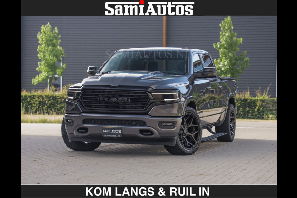 Dodge Ram LIMITED 5.7 V8 402PK | HUD | 4PL WHEELS | LUCHTVERING |OPEN UILAAT KLEP | BOM VOL | GRANITE CRYSTAL | DC | CREW CAB | DUBBELE CABINE | 5 PERSOONS GRIJSKENTEKEN | EERSTE EIGENAAR | TOP STAAT 44000 KM |