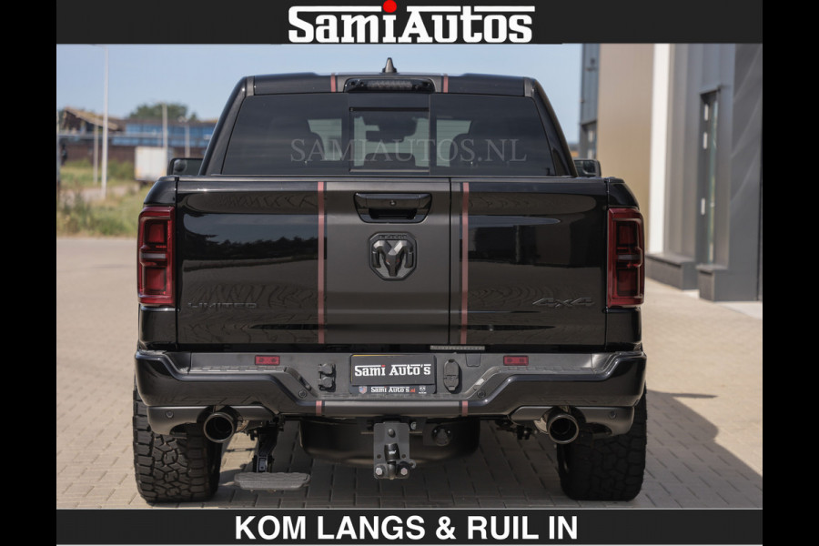 Dodge Ram Limited 540 PK | HUD | LUCHTVERING | MASSAGE | PASSAGIERSSCHERM | De Meest Luxe en Volle Pick-Up in zijn Klasse | Comfortabele Dubbele Cabine met Royale 5 Zitplaatsen | BPM vrij | Nu Leverbaar uit Voorraad | Voorraad Nr 2335 - 5153 | De specialist in Amerikaanse pick‑ups in Nederland en Europa.