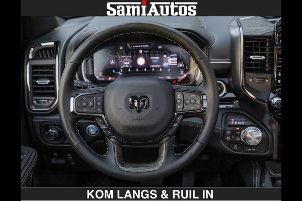 Dodge Ram Limited 540 PK | HUD | LUCHTVERING | MASSAGE | PASSAGIERSSCHERM | De Meest Luxe en Volle Pick-Up in zijn Klasse | Comfortabele Dubbele Cabine met Royale 5 Zitplaatsen | BPM vrij | Nu Leverbaar uit Voorraad | Voorraad Nr 2335 - 5153 | De specialist in Amerikaanse pick‑ups in Nederland en Europa.