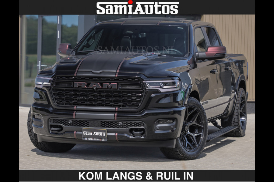 Dodge Ram Limited 540 PK | HUD | LUCHTVERING | MASSAGE | PASSAGIERSSCHERM | De Meest Luxe en Volle Pick-Up in zijn Klasse | Comfortabele Dubbele Cabine met Royale 5 Zitplaatsen | BPM vrij | Nu Leverbaar uit Voorraad | Voorraad Nr 2335 - 5153 | De specialist in Amerikaanse pick‑ups in Nederland en Europa.