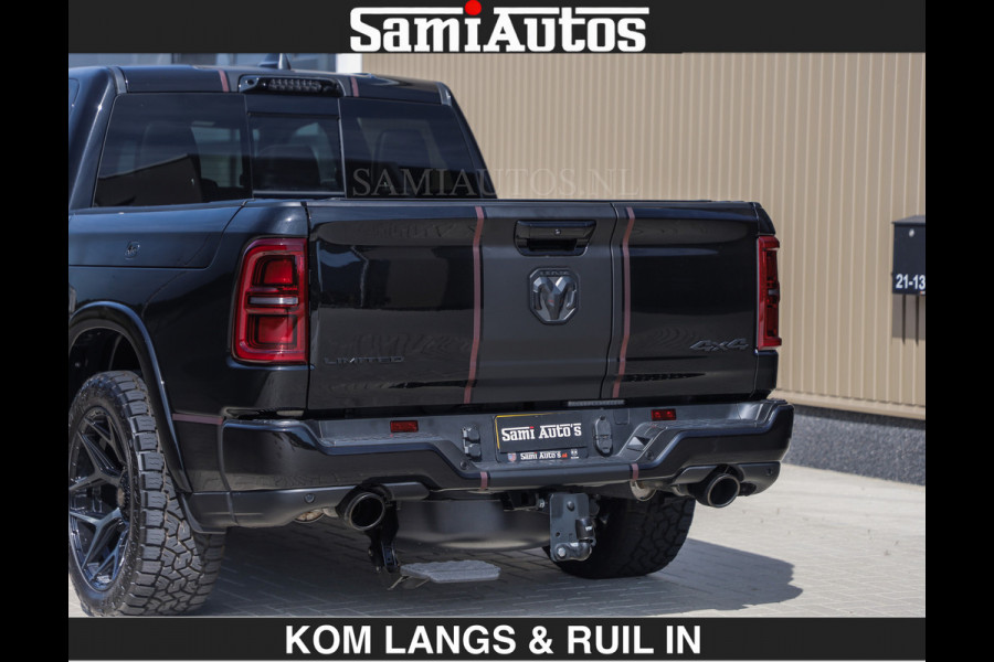 Dodge Ram Limited 540 PK | HUD | LUCHTVERING | MASSAGE | PASSAGIERSSCHERM | De Meest Luxe en Volle Pick-Up in zijn Klasse | Comfortabele Dubbele Cabine met Royale 5 Zitplaatsen | BPM vrij | Nu Leverbaar uit Voorraad | Voorraad Nr 2335 - 5153 | De specialist in Amerikaanse pick‑ups in Nederland en Europa.