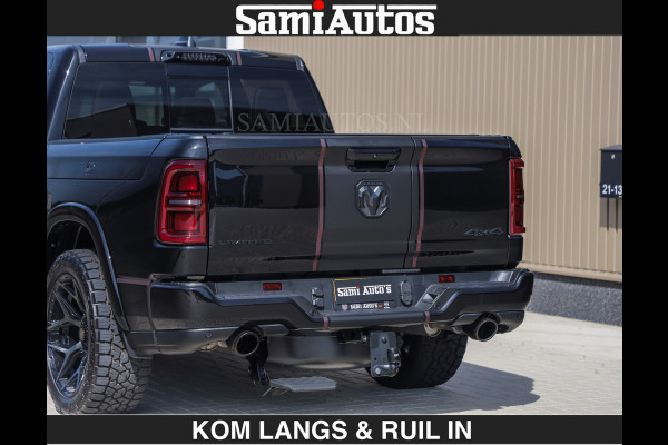 Dodge Ram Limited 540 PK | HUD | LUCHTVERING | MASSAGE | PASSAGIERSSCHERM | De Meest Luxe en Volle Pick-Up in zijn Klasse | Comfortabele Dubbele Cabine met Royale 5 Zitplaatsen | BPM vrij | Nu Leverbaar uit Voorraad | Voorraad Nr 2335 - 5153 | De specialist in Amerikaanse pick‑ups in Nederland en Europa.