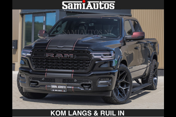 Dodge Ram Limited 540 PK | HUD | LUCHTVERING | MASSAGE | PASSAGIERSSCHERM | De Meest Luxe en Volle Pick-Up in zijn Klasse | Comfortabele Dubbele Cabine met Royale 5 Zitplaatsen | BPM vrij | Nu Leverbaar uit Voorraad | Voorraad Nr 2335 - 5153 | De specialist in Amerikaanse pick‑ups in Nederland en Europa.