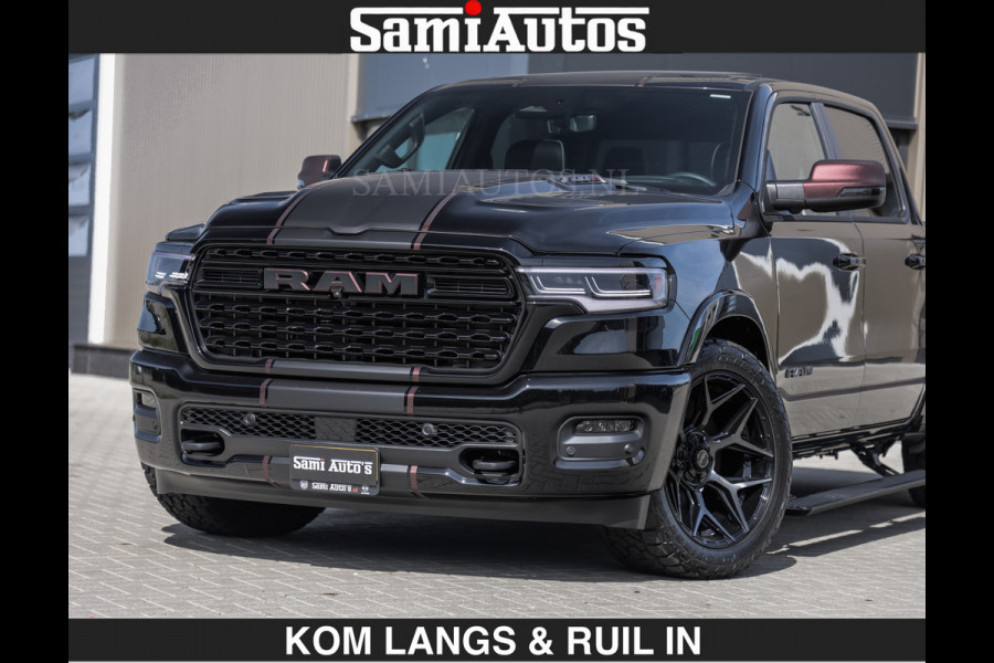 Dodge Ram Limited 540 PK | HUD | LUCHTVERING | MASSAGE | PASSAGIERSSCHERM | De Meest Luxe en Volle Pick-Up in zijn Klasse | Comfortabele Dubbele Cabine met Royale 5 Zitplaatsen | BPM vrij | Nu Leverbaar uit Voorraad | Voorraad Nr 2335 - 5153 | De specialist in Amerikaanse pick‑ups in Nederland en Europa.