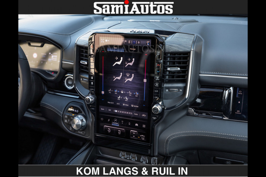 Dodge Ram Limited 540 PK | HUD | LUCHTVERING | MASSAGE | PASSAGIERSSCHERM | De Meest Luxe en Volle Pick-Up in zijn Klasse | Comfortabele Dubbele Cabine met Royale 5 Zitplaatsen | BPM vrij | Nu Leverbaar uit Voorraad | Voorraad Nr 2335 - 5153 | De specialist in Amerikaanse pick‑ups in Nederland en Europa.