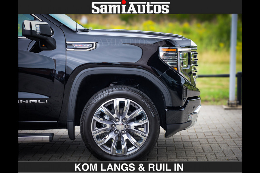 GMC Sierra DENALI | All-In Prijs | 6,2 V8 Full Option | De Meest Luxe Pick-Up in zijn Klasse | Comfortabele Dubbele Cabine met Royale 5 Zitplaatsen | BPM vrij | Nu Leverbaar uit Voorraad | Voorraad Nr 2232 | De specialist in Amerikaanse pick‑ups in Nederland en Europa.