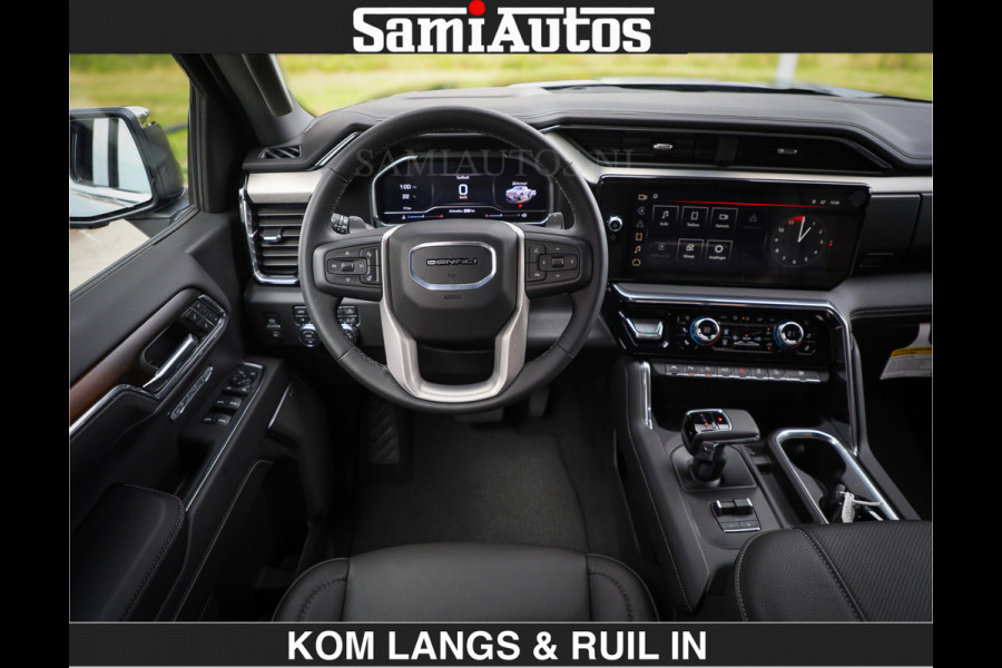 GMC Sierra DENALI | All-In Prijs | 6,2 V8 Full Option | De Meest Luxe Pick-Up in zijn Klasse | Comfortabele Dubbele Cabine met Royale 5 Zitplaatsen | BPM vrij | Nu Leverbaar uit Voorraad | Voorraad Nr 2232 | De specialist in Amerikaanse pick‑ups in Nederland en Europa.