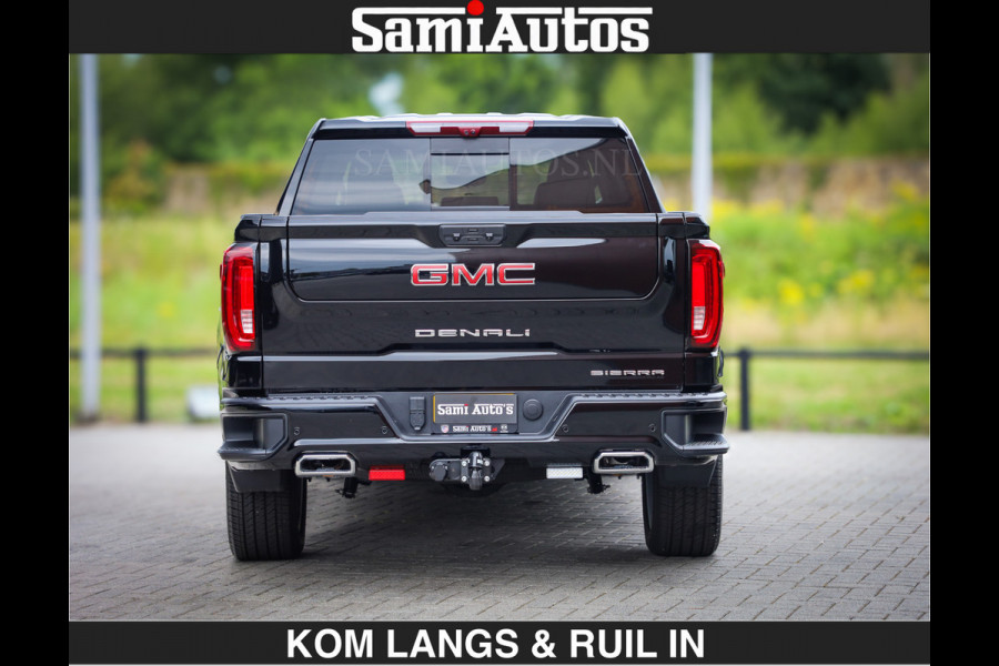 GMC Sierra DENALI | All-In Prijs | 6,2 V8 Full Option | De Meest Luxe Pick-Up in zijn Klasse | Comfortabele Dubbele Cabine met Royale 5 Zitplaatsen | BPM vrij | Nu Leverbaar uit Voorraad | Voorraad Nr 2232 | De specialist in Amerikaanse pick‑ups in Nederland en Europa.