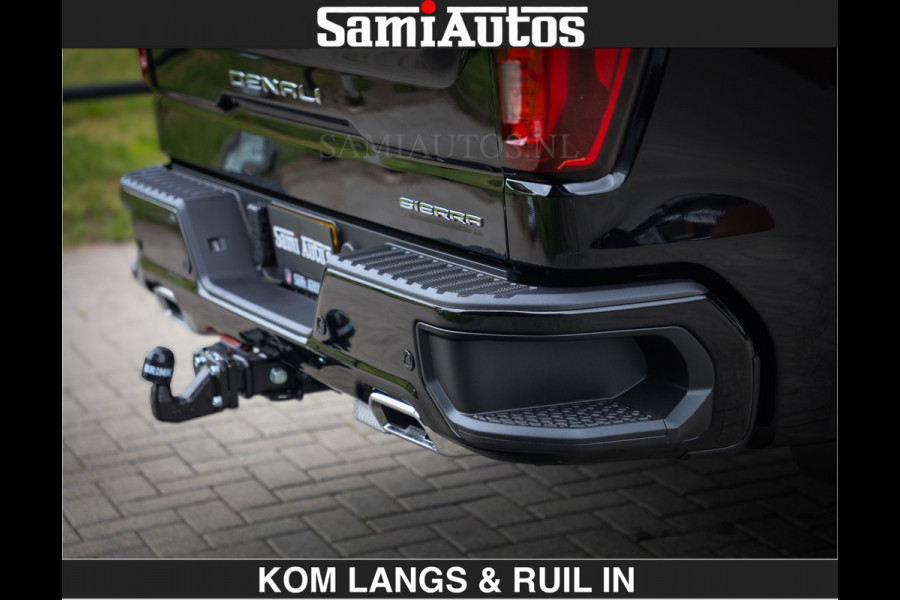 GMC Sierra DENALI | All-In Prijs | 6,2 V8 Full Option | De Meest Luxe Pick-Up in zijn Klasse | Comfortabele Dubbele Cabine met Royale 5 Zitplaatsen | BPM vrij | Nu Leverbaar uit Voorraad | Voorraad Nr 2232 | De specialist in Amerikaanse pick‑ups in Nederland en Europa.