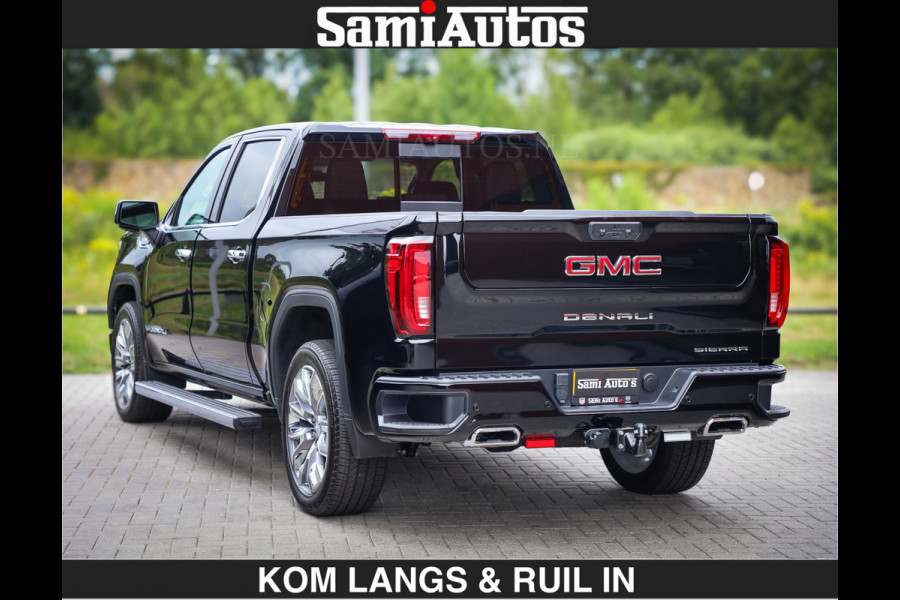 GMC Sierra DENALI | All-In Prijs | 6,2 V8 Full Option | De Meest Luxe Pick-Up in zijn Klasse | Comfortabele Dubbele Cabine met Royale 5 Zitplaatsen | BPM vrij | Nu Leverbaar uit Voorraad | Voorraad Nr 2232 | De specialist in Amerikaanse pick‑ups in Nederland en Europa.