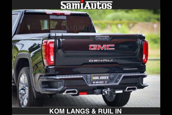 GMC Sierra DENALI | All-In Prijs | 6,2 V8 Full Option | De Meest Luxe Pick-Up in zijn Klasse | Comfortabele Dubbele Cabine met Royale 5 Zitplaatsen | BPM vrij | Nu Leverbaar uit Voorraad | Voorraad Nr 2232 | De specialist in Amerikaanse pick‑ups in Nederland en Europa.