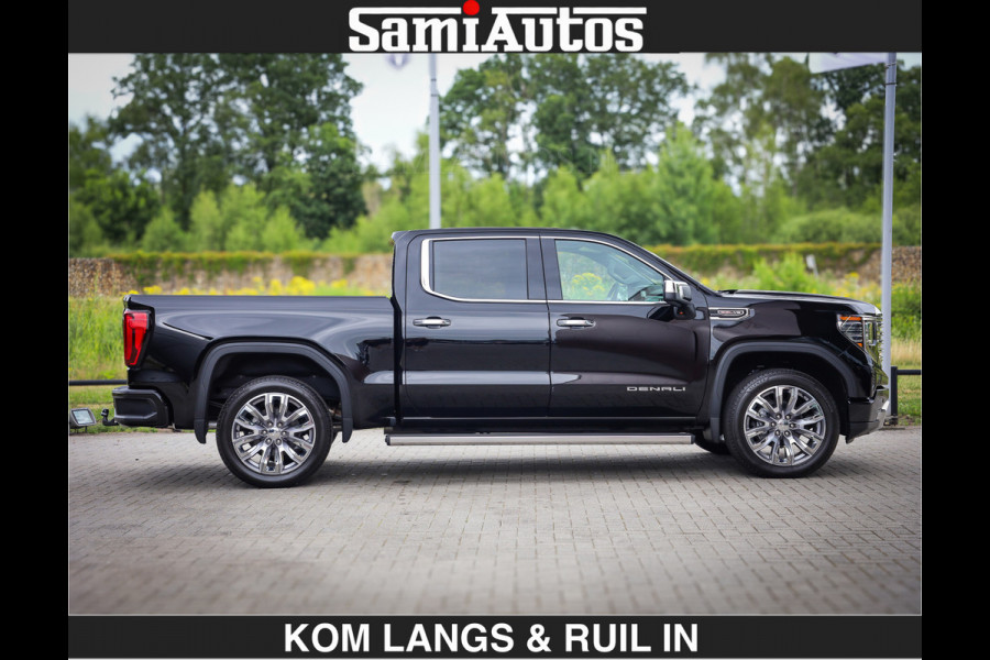 GMC Sierra DENALI | All-In Prijs | 6,2 V8 Full Option | De Meest Luxe Pick-Up in zijn Klasse | Comfortabele Dubbele Cabine met Royale 5 Zitplaatsen | BPM vrij | Nu Leverbaar uit Voorraad | Voorraad Nr 2232 | De specialist in Amerikaanse pick‑ups in Nederland en Europa.