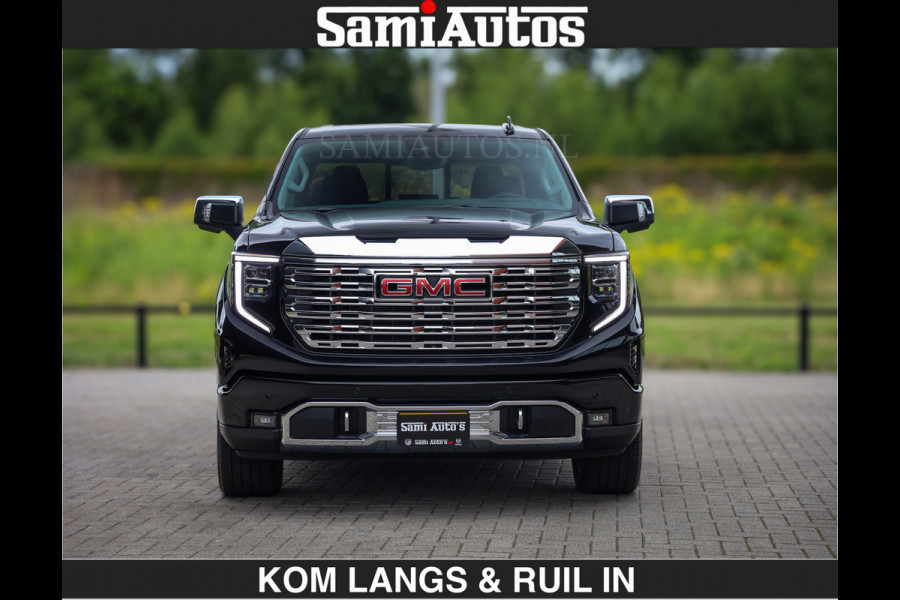 GMC Sierra DENALI | All-In Prijs | 6,2 V8 Full Option | De Meest Luxe Pick-Up in zijn Klasse | Comfortabele Dubbele Cabine met Royale 5 Zitplaatsen | BPM vrij | Nu Leverbaar uit Voorraad | Voorraad Nr 2232 | De specialist in Amerikaanse pick‑ups in Nederland en Europa.