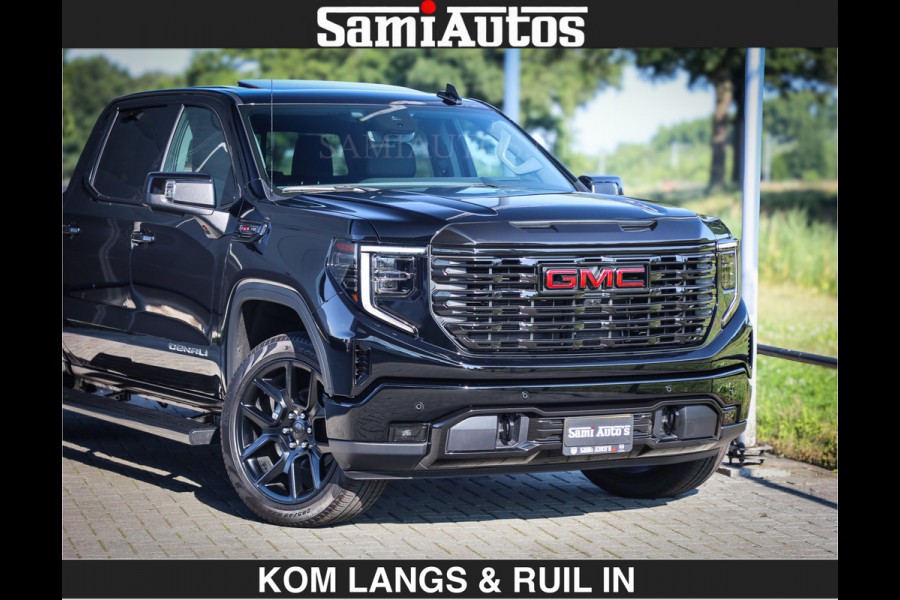 GMC Sierra DENALI 6.2 V8 426PK Full Option | De Meest Luxe Pick-Up in zijn Klasse | Comfortabele Dubbele Cabine met Royale 5 Zitplaatsen | BPM vrij | Nu Leverbaar uit Voorraad | Voorraad Nr 1924 | De specialist in Amerikaanse pick‑ups in Nederland en Europa.