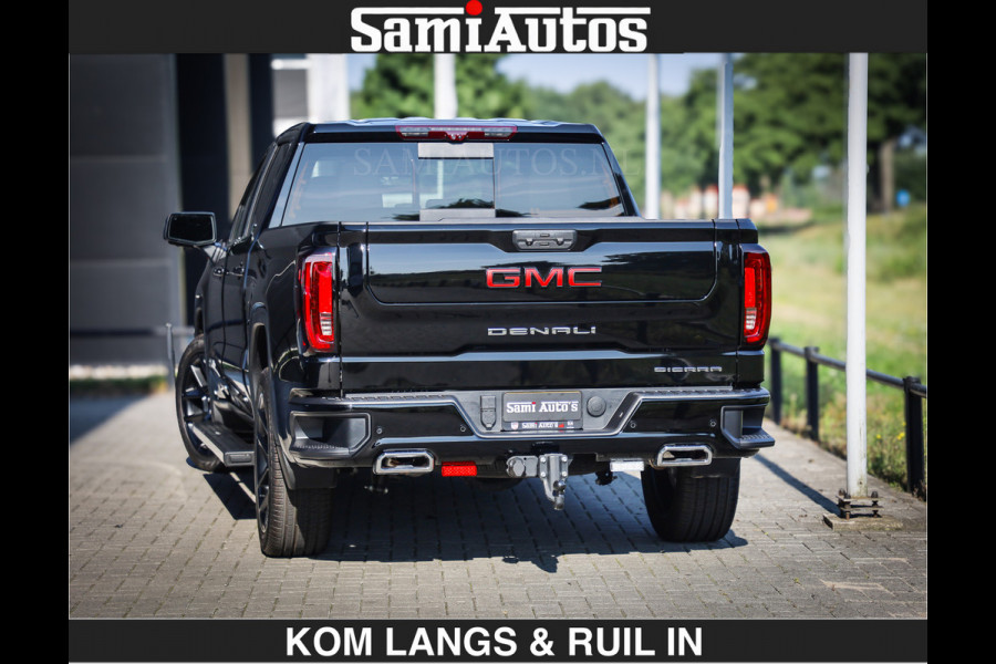 GMC Sierra DENALI 6.2 V8 426PK Full Option | De Meest Luxe Pick-Up in zijn Klasse | Comfortabele Dubbele Cabine met Royale 5 Zitplaatsen | BPM vrij | Nu Leverbaar uit Voorraad | Voorraad Nr 1924 | De specialist in Amerikaanse pick‑ups in Nederland en Europa.