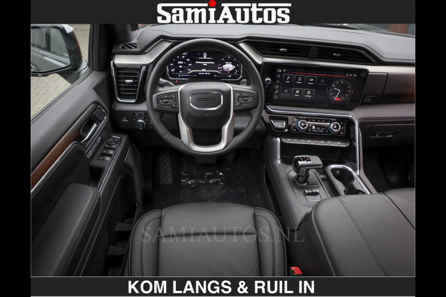 GMC Sierra DENALI 6.2 V8 426PK Full Option | De Meest Luxe Pick-Up in zijn Klasse | Comfortabele Dubbele Cabine met Royale 5 Zitplaatsen | BPM vrij | Nu Leverbaar uit Voorraad | Voorraad Nr 1924 | De specialist in Amerikaanse pick‑ups in Nederland en Europa.
