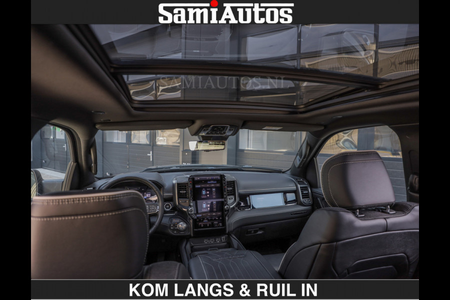 Dodge Ram Limited Night H.O 540HP 706Nm | Massage + Full Option | De Meest Luxe en Volle Pick-Up in zijn Klasse | Comfortabele Dubbele Cabine met Royale 5 Zitplaatsen | BPM vrij | Nu Leverbaar uit Voorraad | Voorraad Nr 2356 - 0990 | De specialist in Amerikaanse pick‑ups in Nederland en Europa.