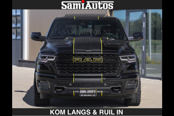 Dodge Ram Limited Night H.O 540HP 706Nm | Massage + Full Option | De Meest Luxe en Volle Pick-Up in zijn Klasse | Comfortabele Dubbele Cabine met Royale 5 Zitplaatsen | BPM vrij | Nu Leverbaar uit Voorraad | Voorraad Nr 2356 - 0990 | De specialist in Amerikaanse pick‑ups in Nederland en Europa.