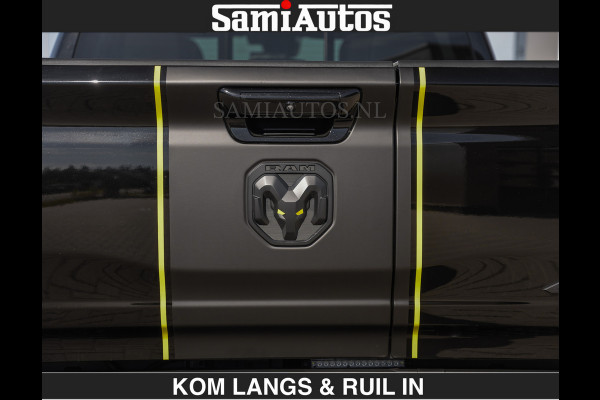 Dodge Ram Limited Night H.O 540HP 706Nm | Massage + Full Option | De Meest Luxe en Volle Pick-Up in zijn Klasse | Comfortabele Dubbele Cabine met Royale 5 Zitplaatsen | BPM vrij | Nu Leverbaar uit Voorraad | Voorraad Nr 2356 - 0990 | De specialist in Amerikaanse pick‑ups in Nederland en Europa.