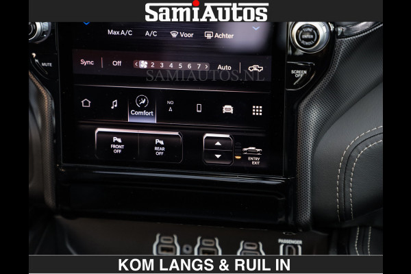 Dodge Ram Limited Night H.O 540HP 706Nm | Massage + Full Option | De Meest Luxe en Volle Pick-Up in zijn Klasse | Comfortabele Dubbele Cabine met Royale 5 Zitplaatsen | BPM vrij | Nu Leverbaar uit Voorraad | Voorraad Nr 2356 - 0990 | De specialist in Amerikaanse pick‑ups in Nederland en Europa.