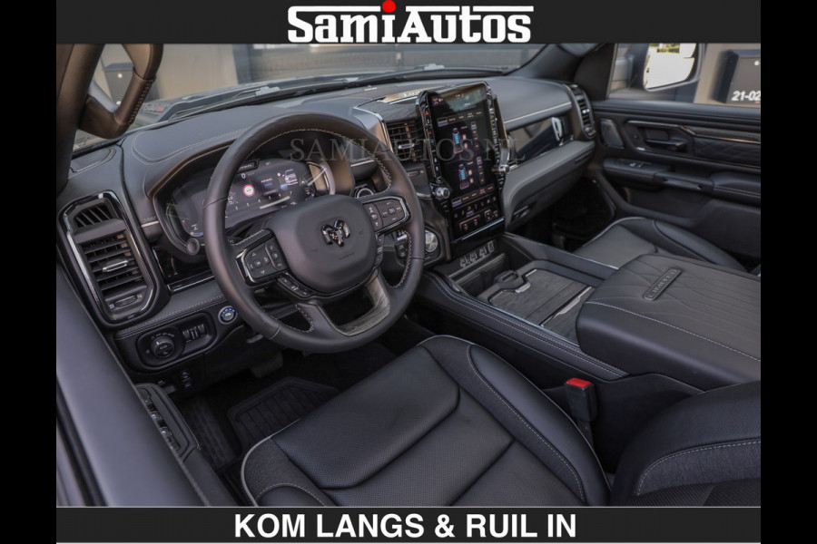 Dodge Ram Limited Night H.O 540HP 706Nm | Massage + Full Option | De Meest Luxe en Volle Pick-Up in zijn Klasse | Comfortabele Dubbele Cabine met Royale 5 Zitplaatsen | BPM vrij | Nu Leverbaar uit Voorraad | Voorraad Nr 2356 - 0990 | De specialist in Amerikaanse pick‑ups in Nederland en Europa.