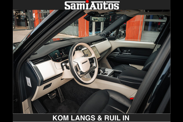 Land Rover Range Rover P550e 551 PK GARANTIE TOT 14-03-2029 | ACHTERAS BESTURING | SOFT CLOSE | HEAD-UP | FACELIFT MODEL | 23 INCH VELGEN | PANORAMADAK | STUURVERWARMING | STOEL KOELING | Incl btw | Fabrieksgarantie tot 14-03-2029 – Geniet van gemoedsrust met uitgebreide dekking tot deze datum.