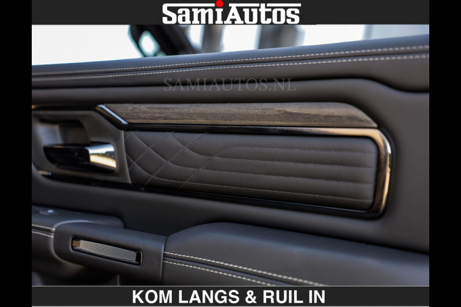 Dodge Ram Limited Night H.O 540HP 706Nm | Massage + Full Option | De Meest Luxe en Volle Pick-Up in zijn Klasse | Comfortabele Dubbele Cabine met Royale 5 Zitplaatsen | BPM vrij | Nu Leverbaar uit Voorraad | Voorraad Nr 2356 - 0990 | De specialist in Amerikaanse pick‑ups in Nederland en Europa.