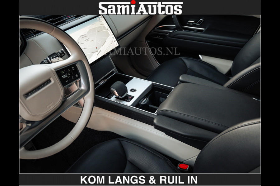 Land Rover Range Rover P550e 551 PK GARANTIE TOT 14-03-2029 | ACHTERAS BESTURING | SOFT CLOSE | HEAD-UP | FACELIFT MODEL | 23 INCH VELGEN | PANORAMADAK | STUURVERWARMING | STOEL KOELING | Incl btw | Fabrieksgarantie tot 14-03-2029 – Geniet van gemoedsrust met uitgebreide dekking tot deze datum.