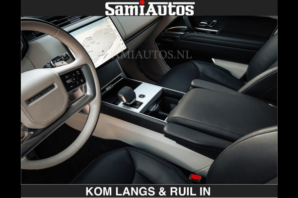 Land Rover Range Rover P550e 551 PK GARANTIE TOT 14-03-2029 | ACHTERAS BESTURING | SOFT CLOSE | HEAD-UP | FACELIFT MODEL | 23 INCH VELGEN | PANORAMADAK | STUURVERWARMING | STOEL KOELING | Incl btw | Fabrieksgarantie tot 14-03-2029 – Geniet van gemoedsrust met uitgebreide dekking tot deze datum.