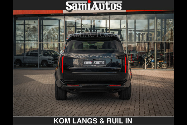Land Rover Range Rover P550e 551 PK GARANTIE TOT 14-03-2029 | ACHTERAS BESTURING | SOFT CLOSE | HEAD-UP | FACELIFT MODEL | 23 INCH VELGEN | PANORAMADAK | STUURVERWARMING | STOEL KOELING | Incl btw | Fabrieksgarantie tot 14-03-2029 – Geniet van gemoedsrust met uitgebreide dekking tot deze datum.