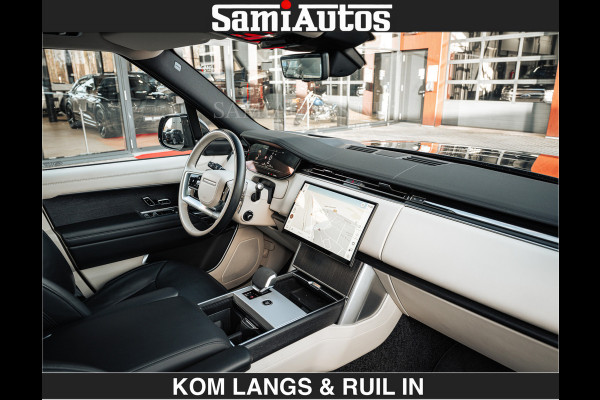 Land Rover Range Rover P550e 551 PK GARANTIE TOT 14-03-2029 | ACHTERAS BESTURING | SOFT CLOSE | HEAD-UP | FACELIFT MODEL | 23 INCH VELGEN | PANORAMADAK | STUURVERWARMING | STOEL KOELING | Incl btw | Fabrieksgarantie tot 14-03-2029 – Geniet van gemoedsrust met uitgebreide dekking tot deze datum.