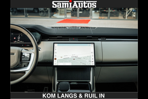 Land Rover Range Rover P550e 551 PK GARANTIE TOT 14-03-2029 | ACHTERAS BESTURING | SOFT CLOSE | HEAD-UP | FACELIFT MODEL | 23 INCH VELGEN | PANORAMADAK | STUURVERWARMING | STOEL KOELING | Incl btw | Fabrieksgarantie tot 14-03-2029 – Geniet van gemoedsrust met uitgebreide dekking tot deze datum.