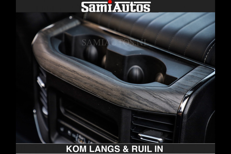 Dodge Ram Limited Night H.O 540HP 706Nm | Massage + Full Option | De Meest Luxe en Volle Pick-Up in zijn Klasse | Comfortabele Dubbele Cabine met Royale 5 Zitplaatsen | BPM vrij | Nu Leverbaar uit Voorraad | Voorraad Nr 2356 - 0990 | De specialist in Amerikaanse pick‑ups in Nederland en Europa.