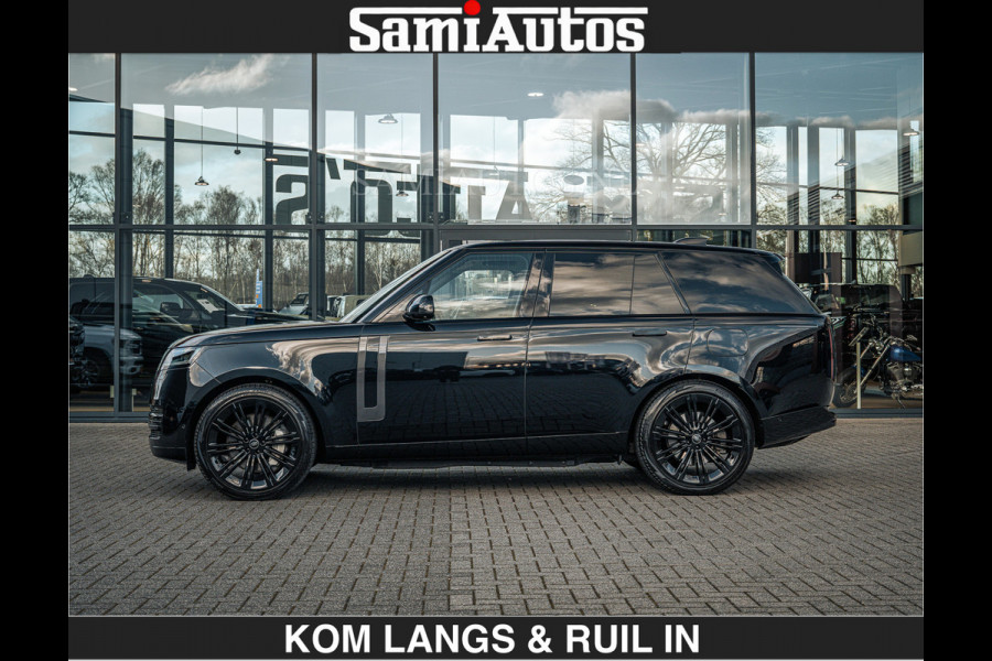 Land Rover Range Rover P550e 551 PK GARANTIE TOT 14-03-2029 | ACHTERAS BESTURING | SOFT CLOSE | HEAD-UP | FACELIFT MODEL | 23 INCH VELGEN | PANORAMADAK | STUURVERWARMING | STOEL KOELING | Incl btw | Fabrieksgarantie tot 14-03-2029 – Geniet van gemoedsrust met uitgebreide dekking tot deze datum.