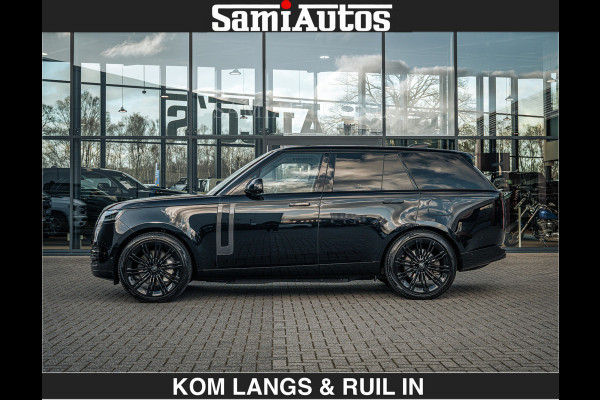 Land Rover Range Rover P550e 551 PK GARANTIE TOT 14-03-2029 | ACHTERAS BESTURING | SOFT CLOSE | HEAD-UP | FACELIFT MODEL | 23 INCH VELGEN | PANORAMADAK | STUURVERWARMING | STOEL KOELING | Incl btw | Fabrieksgarantie tot 14-03-2029 – Geniet van gemoedsrust met uitgebreide dekking tot deze datum.