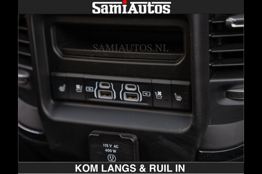 Dodge Ram Limited Night H.O 540HP 706Nm | Massage + Full Option | De Meest Luxe en Volle Pick-Up in zijn Klasse | Comfortabele Dubbele Cabine met Royale 5 Zitplaatsen | BPM vrij | Nu Leverbaar uit Voorraad | Voorraad Nr 2356 - 0990 | De specialist in Amerikaanse pick‑ups in Nederland en Europa.