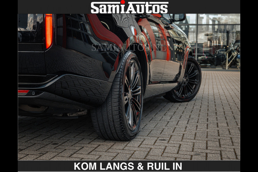 Land Rover Range Rover P550e 551 PK GARANTIE TOT 14-03-2029 | ACHTERAS BESTURING | SOFT CLOSE | HEAD-UP | FACELIFT MODEL | 23 INCH VELGEN | PANORAMADAK | STUURVERWARMING | STOEL KOELING | Incl btw | Fabrieksgarantie tot 14-03-2029 – Geniet van gemoedsrust met uitgebreide dekking tot deze datum.